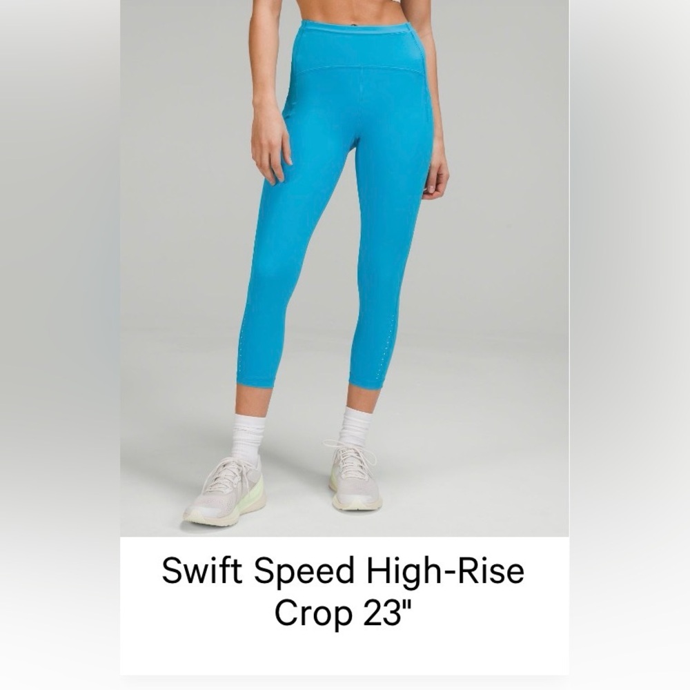 Lululemon Athletica Swift Speed High-Rise Crop 23" in Blue